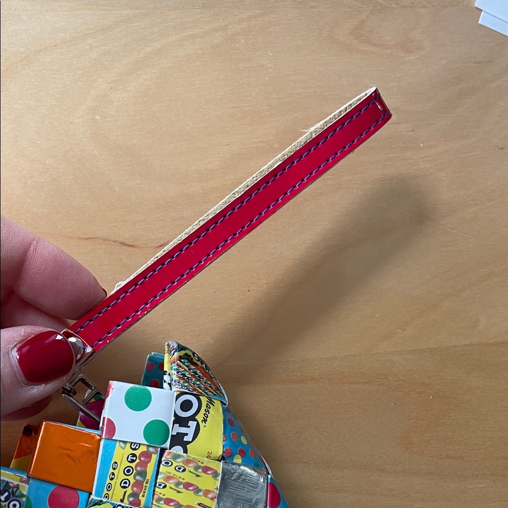 DOTS Upcycled Candy Wrapper Wristlet - Nahui Ollin - Picture 12 of 13